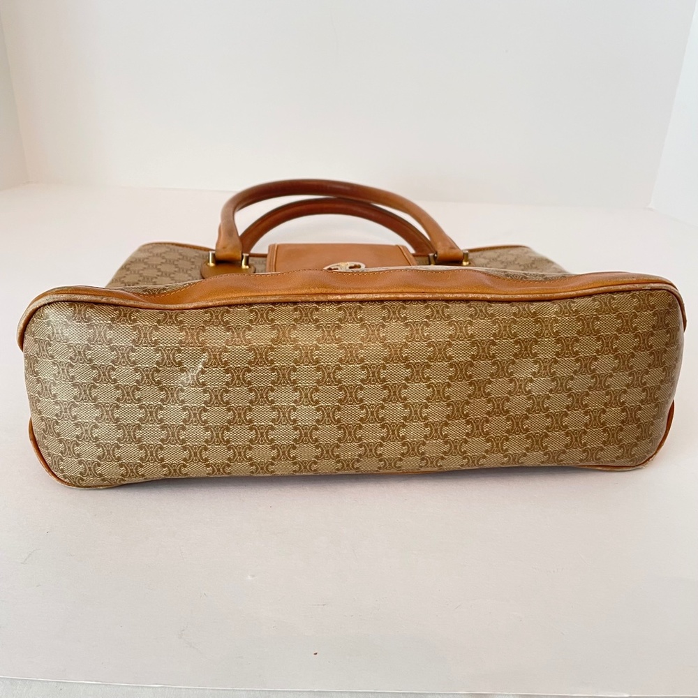 Celine Macadam Vintage Brown/Beige Bag - Picture 6 of 16